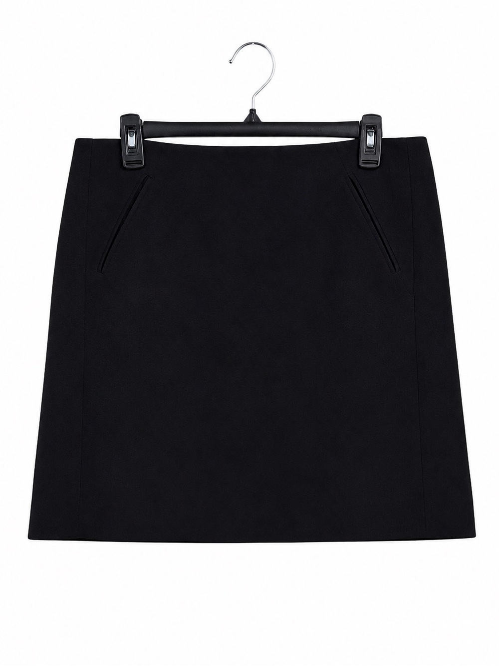 LOFT Black Pencil Skirt 10 Lined Career Work Office Classic Stretch